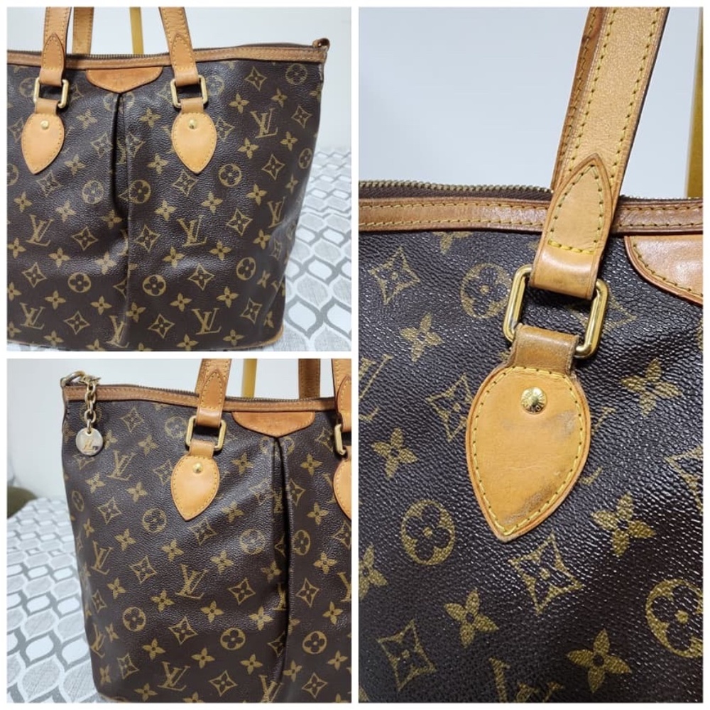 Authentic LOUIS VUITTON Monogram Palermo PM Shoulder Bag Brown - Picture 11 of 16